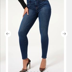 Good Waist Good American skinny jeans dark wash size 8